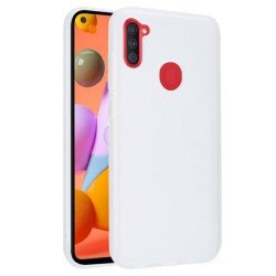 Samsung Galaxy A11 Slim Matte Hybrid Bumper Case (White)